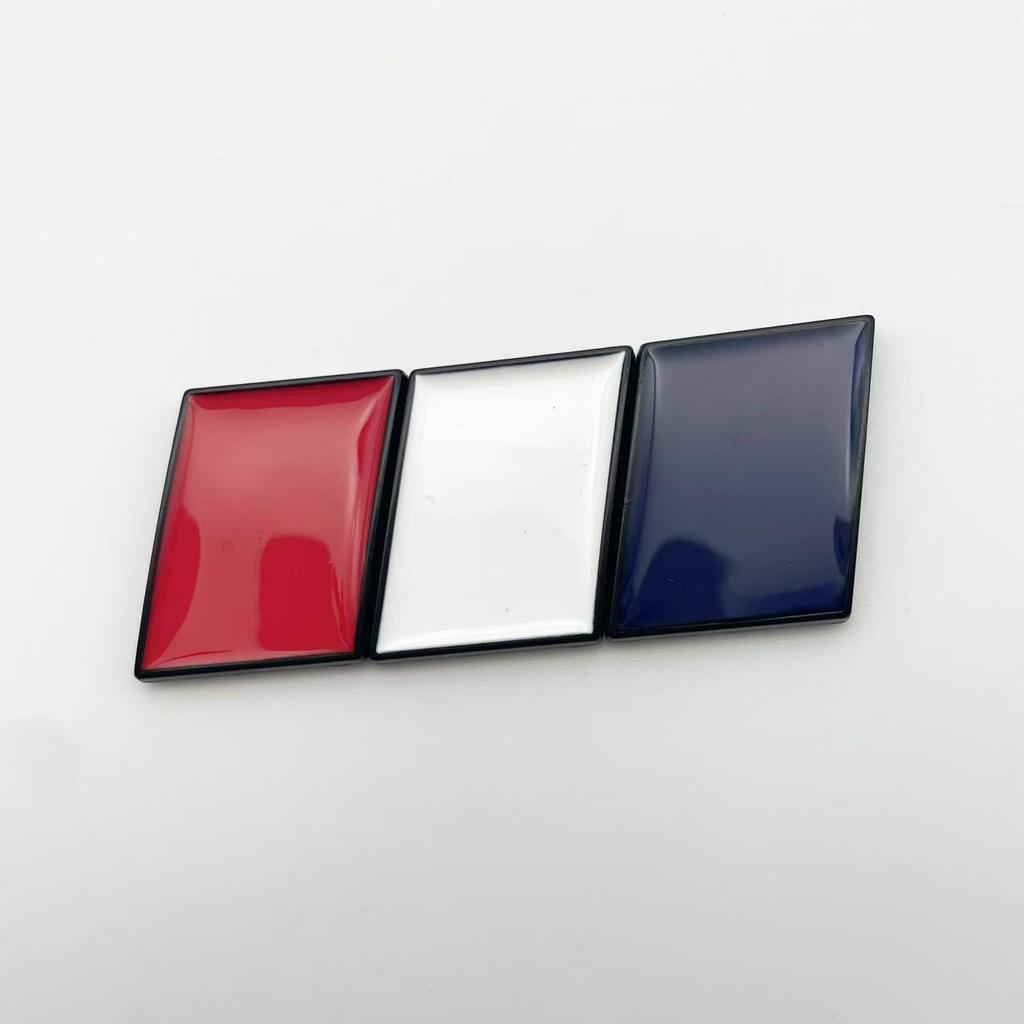 Набор стикеров с национальными флагами разных стран: Германия, Италия, Франция - Креативные металлические наклейки на машину