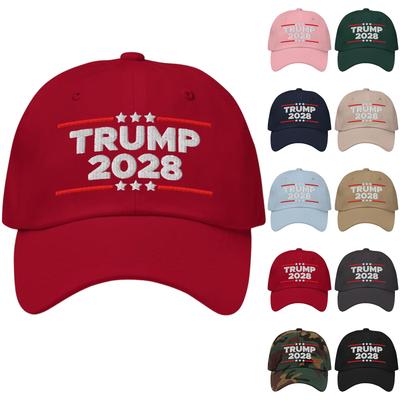 Модная мужская и женская бейсболка Trump Foil Print 2028 года с регулируемой высотой