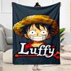 Wanted: Monkey D. Luffy Blanket Ultra-Soft Suitable for Office Chair Livingroom Picnics All-Season Use Stylish Decor