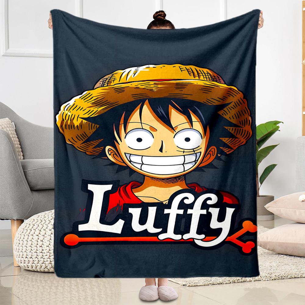 Wanted: Monkey D. Luffy Blanket Ultra-Soft Suitable for Office Chair Livingroom Picnics All-Season Use Stylish Decor