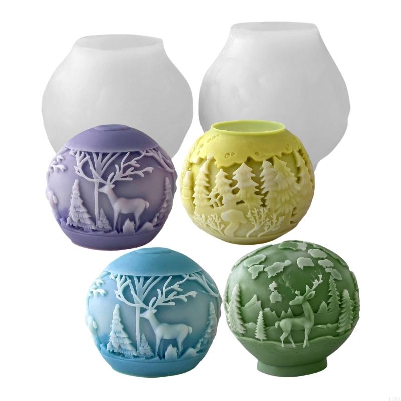 Christmas Ball Decoration Mold Silicone Sphere Making with Quick Demolding Feature For Artisanal Creation