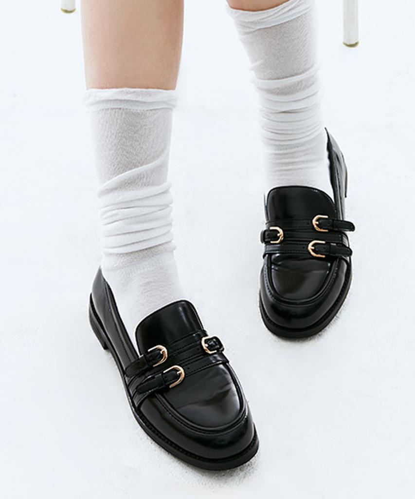 CHAAKAN Tapered Triple Strap Loafers Lfltr3I147