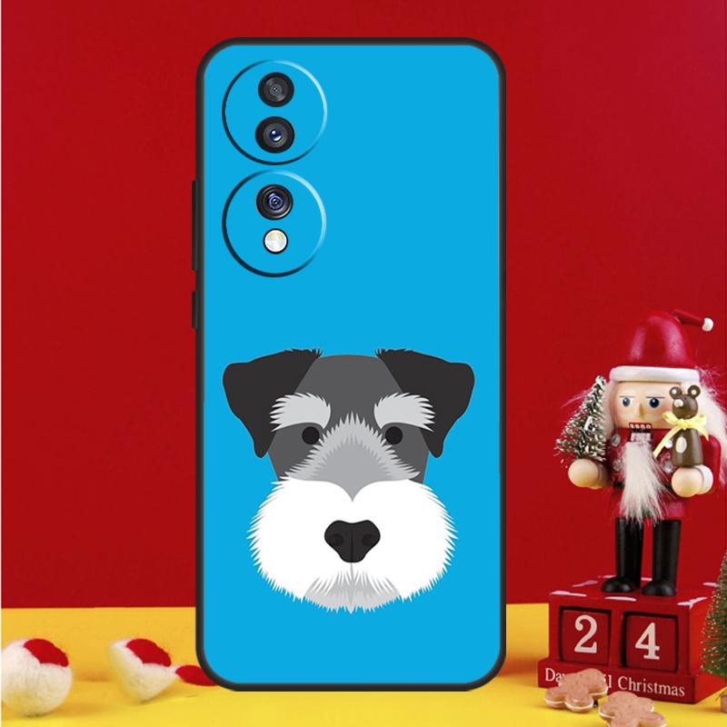Cartoon Schnauzer Dog Case For Honor Magic 7 6 5 Pro V5 Honor X9c X9b X9a X8a X8b X7a 50 70 90 200 400 Lite Cover