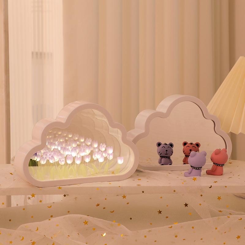 DIY Cloud Tulip Night Light - Handmade Flower Lamp, Perfect Birthday Gift for Girlfriend or Best Friend
