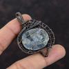 Kyanite Gemstone Pendant Copper Wire Wrapped Pendant Decent Pendant Kyanite Copper Jewelry Handmade Pendant Wire Design Jewelry Gift For Him