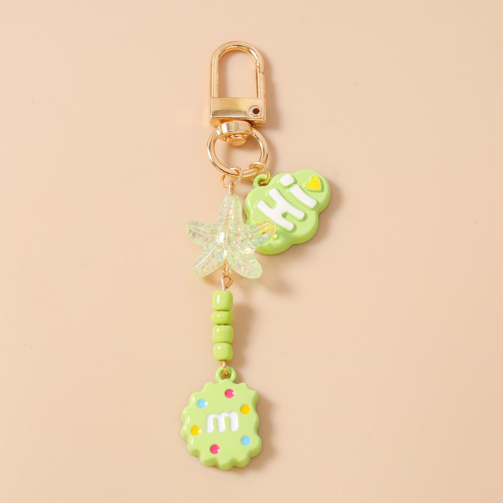 Pretty Cloud Keychain Women Girls Bottle Cap Key Ring Pendant for Handbag Decor DIY Car Key Holder Jewelry Gift