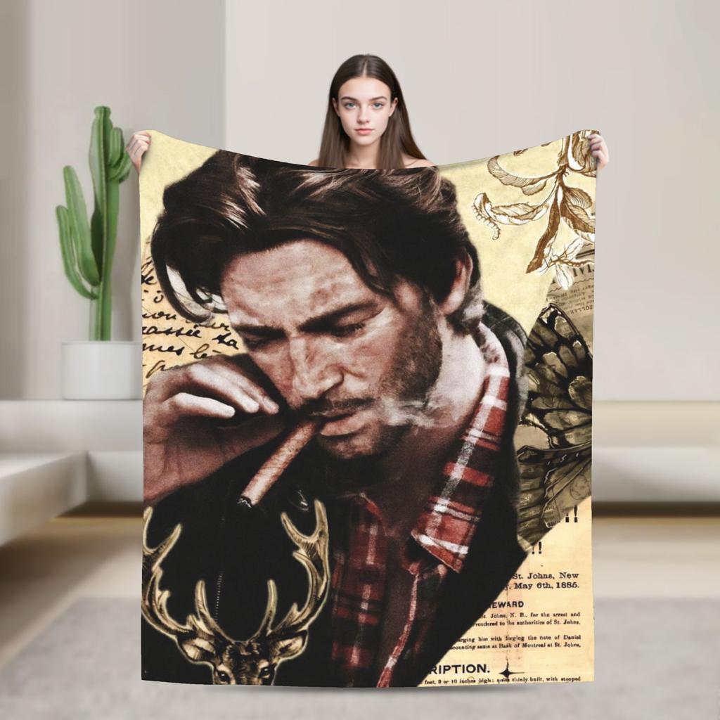 Arthur Morgan  Super Soft Blanket  Aesthetic Home Decor Flannel Bedspread Sofa Bed Cover
