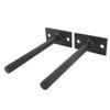 2pcs Wall Mounted Weight Plate Holder Wall Weight Storage Rack Alloy Steel Construction Diameter 1.0
