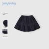 Джинсовая плиссированная юбка для девочек JELLYBABY, устойчивая к выцветанию