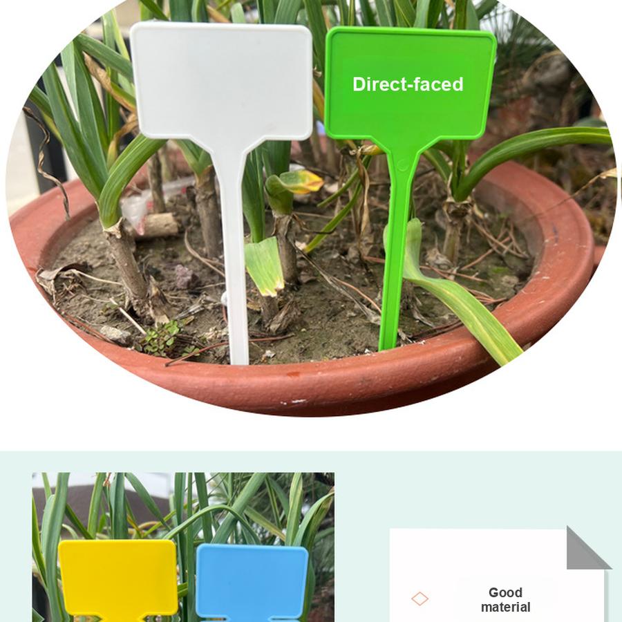 10 шт. Цветочный горшок Пластиковый Суккулент Садовый маркер Бирка для растения Бирка-этикетка Подвесная бирка