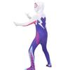 Halloween Gwen Stacy Bodysuit Cosplay Costume Spider-Man Into the Spider-Verse Jumpsuit for Kids Adults Stretchy Breathable Spidey Outfit