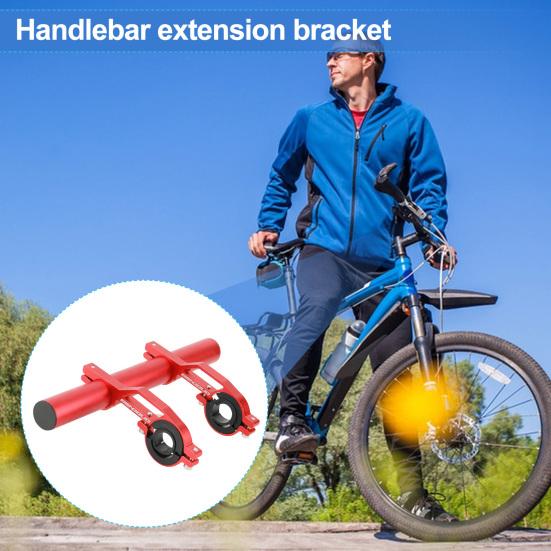 Aluminum Alloy Bicycle Handlebar Extender Quick Installation Handlebar Extension Bracket for Bike Light Phone Code Handlebar Cross Bar