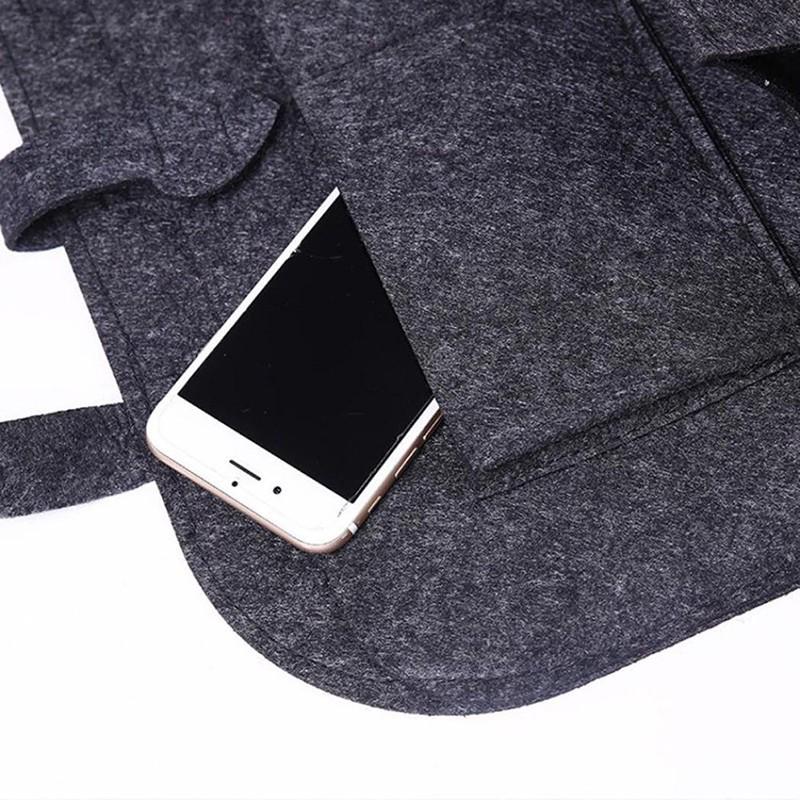 1 шт., сумка для хранения на спинке автомобильного сиденья, органайзер, багажник, эластичная фетровая сумка для хранения, 6 карманов, органайзер, подвесные автомобильные аксессуары