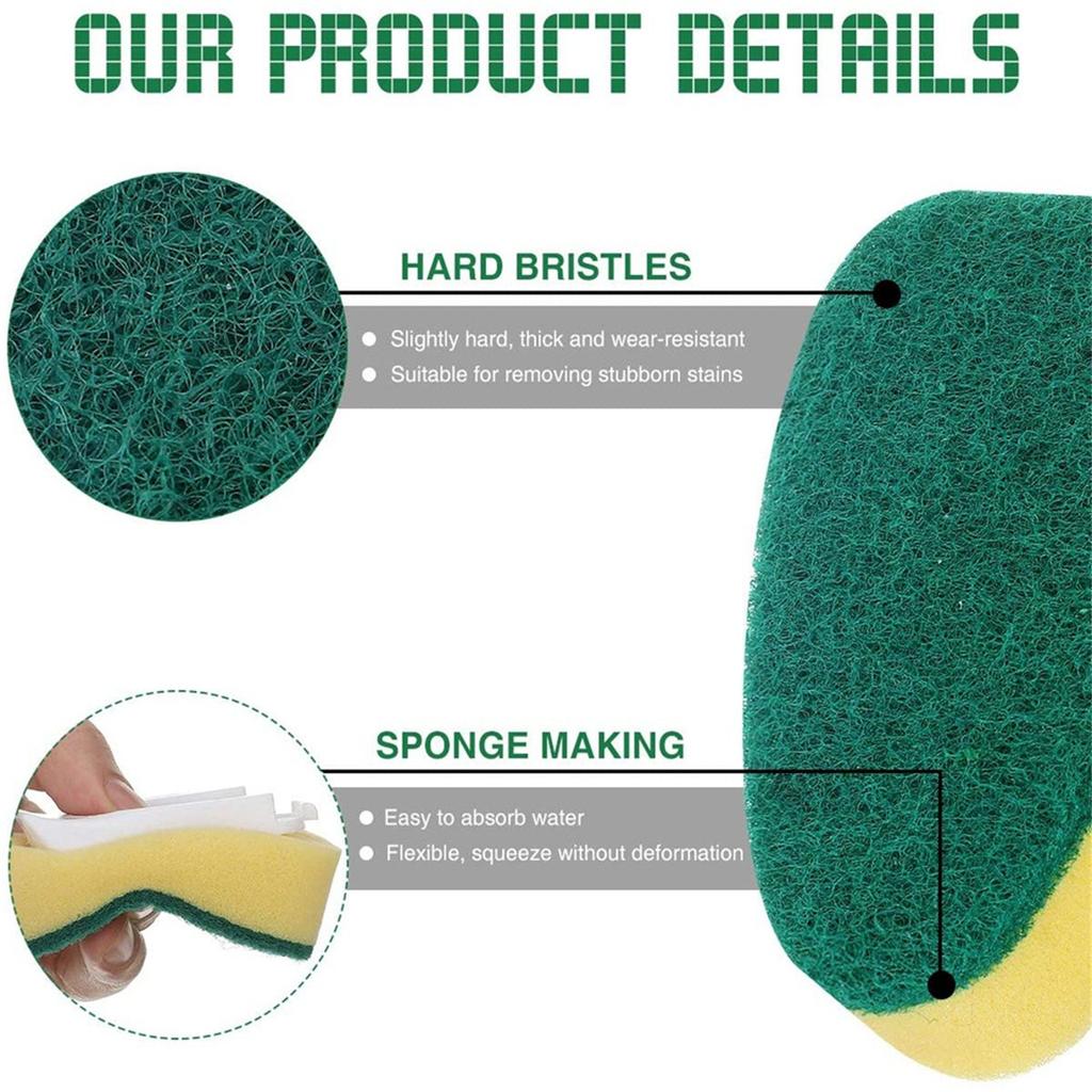 Сверхмощная губка для мытья посуды, сменные насадки для кухонной мойки, губка для мытья посуды