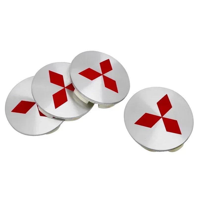4pcs Car Wheel Center Hub Caps Emblem for Mitsubishi Lancer Ralliart Outlander ASX Colt Pajero Eclipse Delica Accessories HZ8