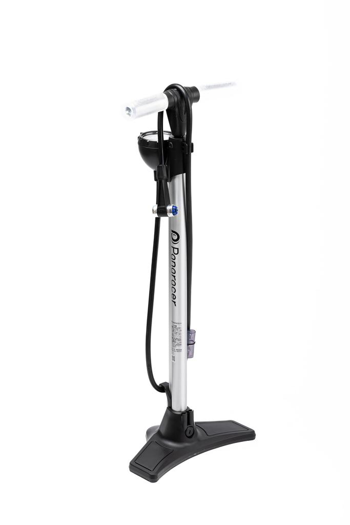 Panaracer Bicycle Adjustable Air Compatible with All Aluminum Inflator, One-touch Installation, Pressure, Valves, Silver, BFP-02AGEZ2-S