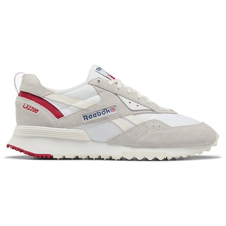 Reebok LX 2200 Chalk Flash Red Unisex Sneakers Cream Footwear-White HP7583