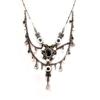 Les Trésors De Lily [D5579] — Дизайнерское колье «Мантилья» черный/белый