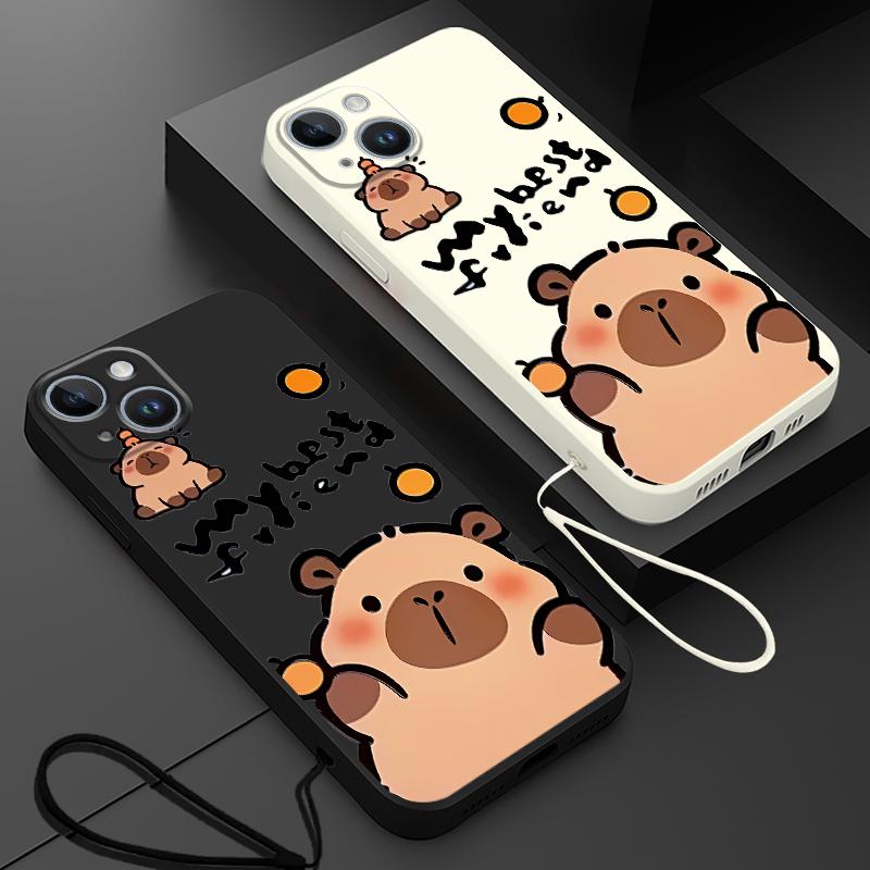 Phone Cover Case for Apple iPhone 17 Pro Max XS XR 13 Mini Air 11 12 Plus 7 8 16 15 Cute Capybara