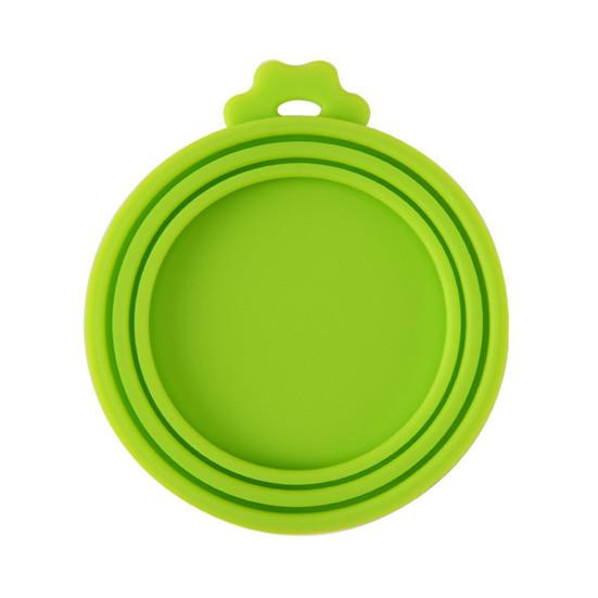 Pet Food Can Lid 3-in-1 Silicone Can Cover One Lid Fits