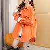 Medium and long high-end design POLO collar shirt 2026 spring and autumn wear new versatile super fire fried street shirt jacket