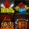 Неоновые вывески для барбекю Неоновые вывески для кебаба Светодиодные вывески для декора стен Подходит для ресторана-барбекю Бара Рождественское искусство Декор стен