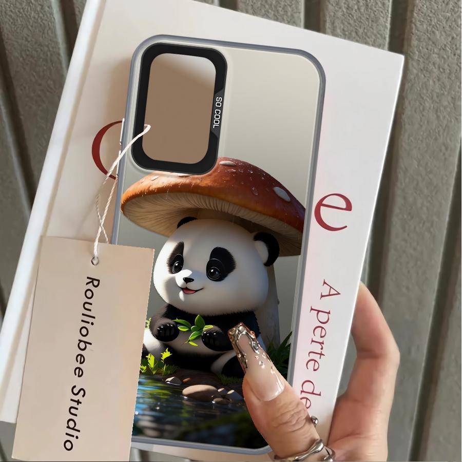 Case for Samsung Galaxy A26 A34 A17 A20s A12 A31 A15 A16 A13 A14 A21s A23 A24 A25 A35 Phone Cover Cute Panda