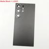 Для Samsung Galaxy S24 Ultra Стеклянная крышка батарейного отсека Задняя крышка двери S24 Ultra Задний корпус + оригинальный клейкий логотип для объектива камеры