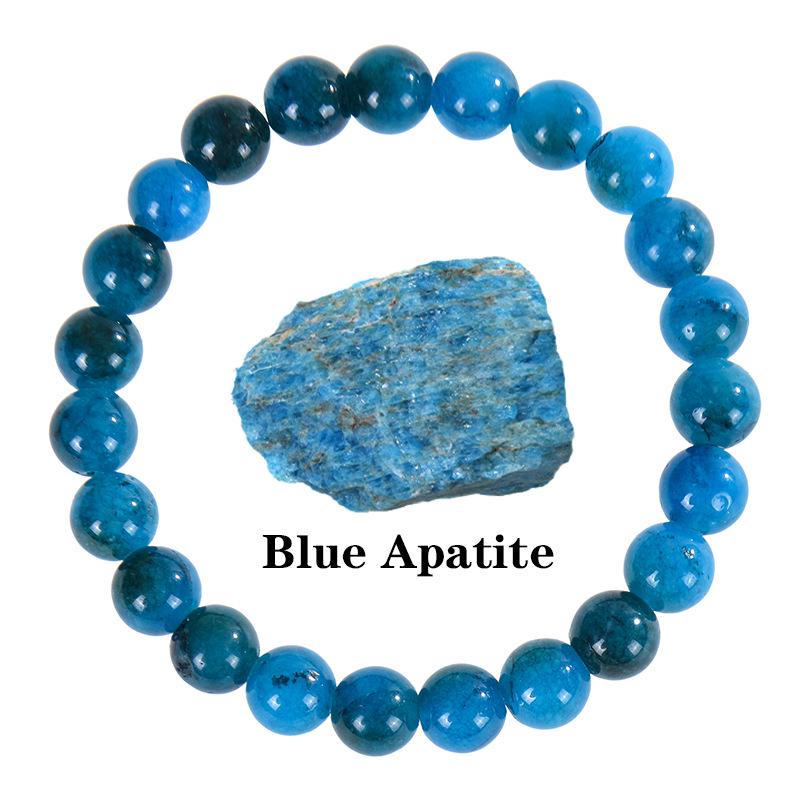 Apatite Sunstone Agate Crystal Elastic Bracelet