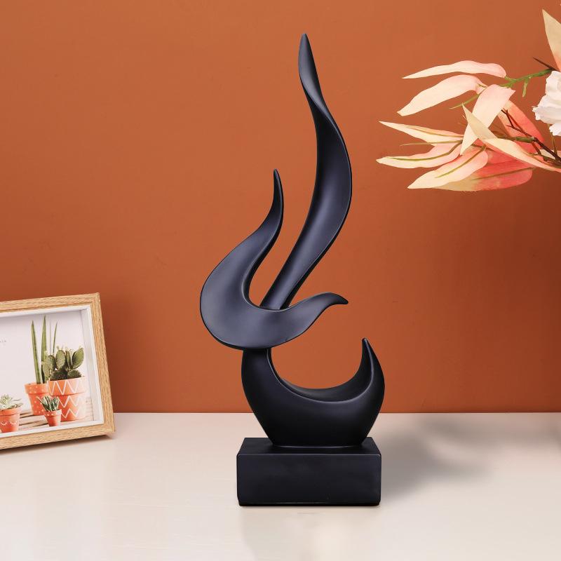 Креативные статуэтки птиц пламени, абстрактная скульптура, настольное украшение, винтажный подарок, кабинет, офис, дом, интерьер, декоративный предмет