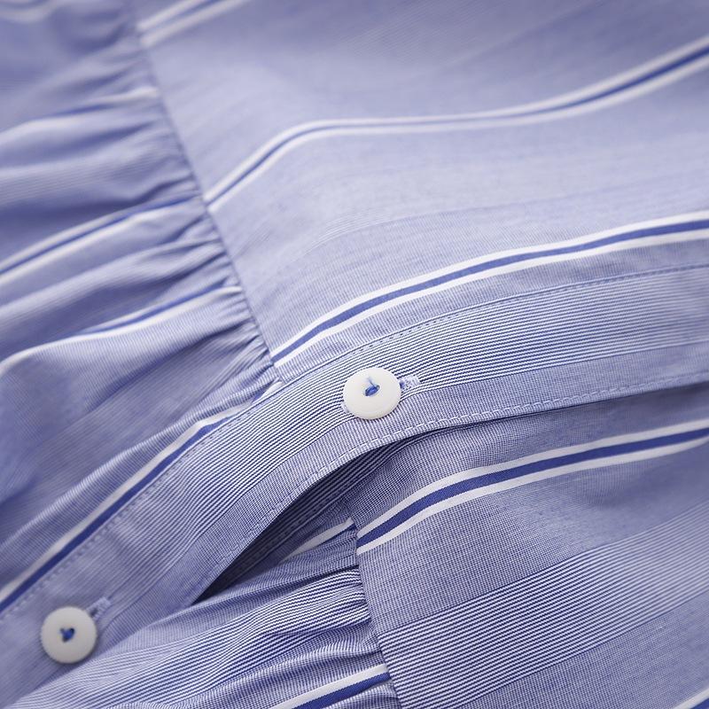 Весна 2025 года, новое платье-кардиган с круглым вырезом и короткими рукавами, женская маленькая полосатая юбка средней и длинной длины