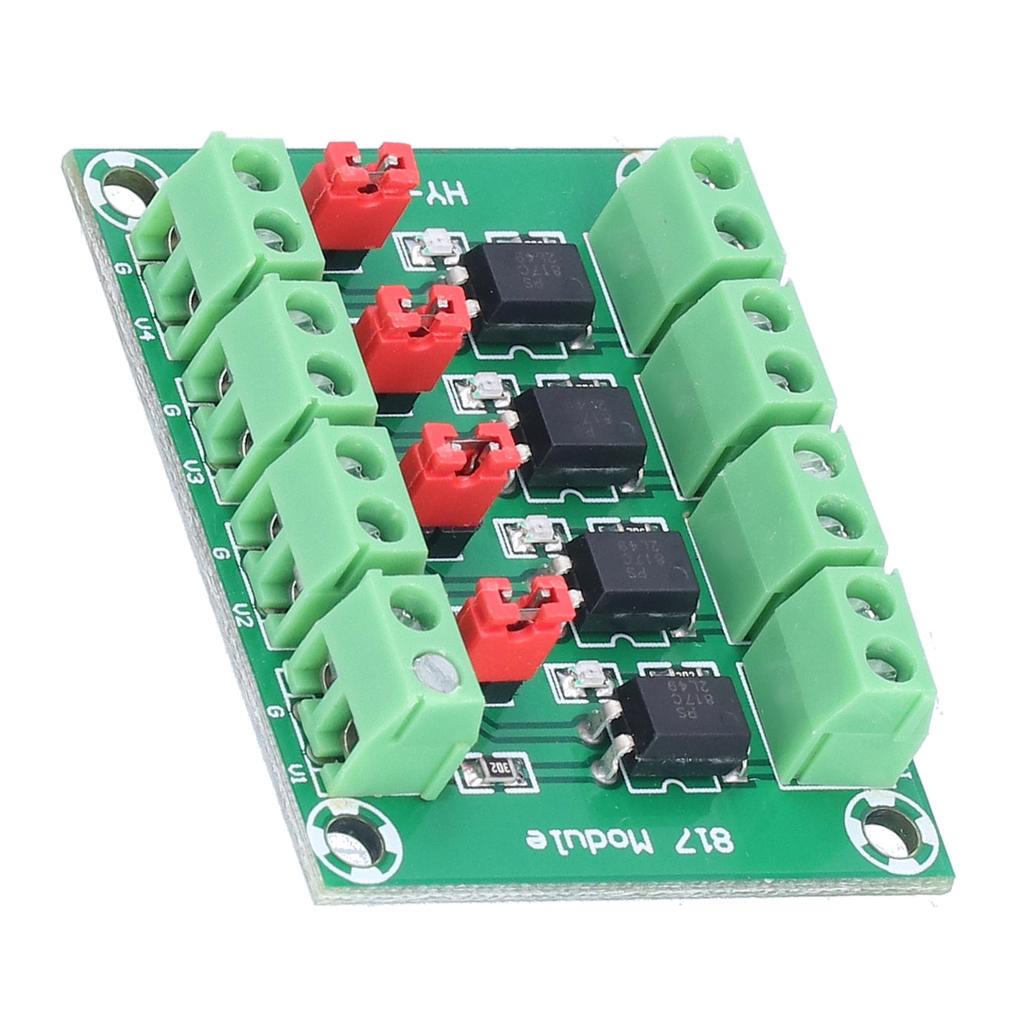 Voltage Control Adapter Module 4 Road 817 Optocoupler Anti Interference Photoelectric Isolation Modu
