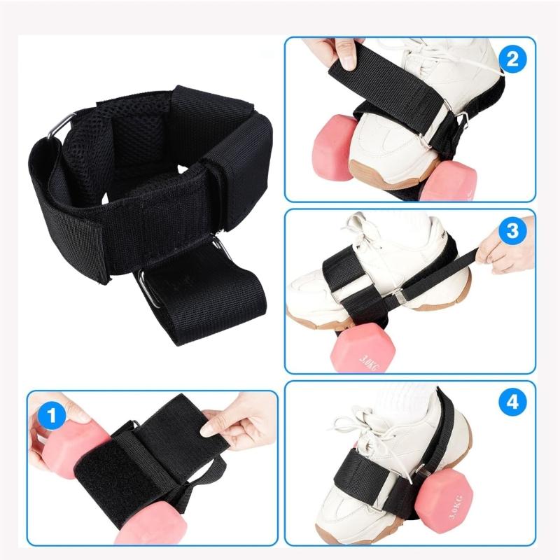 1/2pcs Adjustable Weight Dumbbell Ankle Strap Tibialis Trainer Foot Strap for Working Out Strength Training Easy to Use