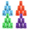 Quick Stacks Cups Speed Stacking Game 12PCS Indoor Antistress Toy for Kids Fast Reaction Training Fun Activity Party Games