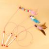 Cat Toy Cat Fishing Stick, Cat Feather Toy Cat Toy, High Toughness Two-color Feather Steel Wire Cat Tease Stick