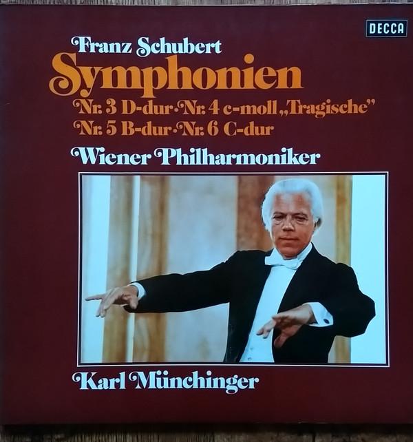 LP Record FRANZ SCHUBERT, KARL MÜNCHINGER, WI - Symphonien Nr. 3 D-dur. Nr. 4 C-mol DK11552 Decca Germany Classical Used
