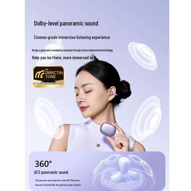 XiaoDu G108 AI Open-Ear Clip-On Bluetooth Headphones