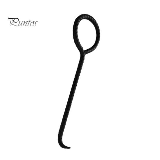 Manhole Cover Hook 30cm 40cm 50cm Non-slip Drain Cover Pry Bar Sharp Tip Strong Load-bearing Rebar Round Handle Sewer Lids Crowbar Lifter for