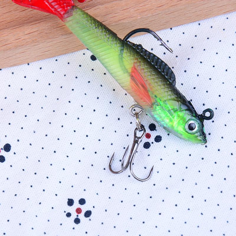Практичная дорожная приманка в форме рыбы с несколькими цветами, мягкая приманка