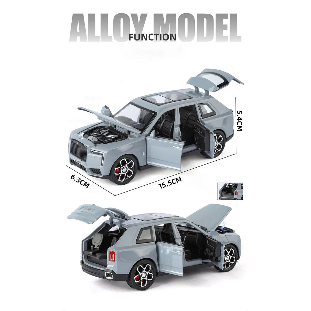 НОВЫЙ 1/32 Модель внедорожника Rolls-Royce Cullinan из сплава, звук и свет, инерционный, детская игрушка, коллекционный, подарок на день рождения