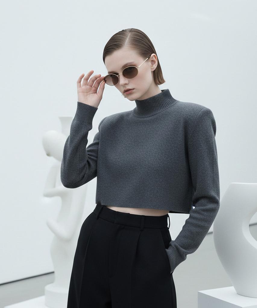 Солнцезащитные очки Tuditeo Bib Geek Chic Овальные Тонированные Нейлоновые Линзы Защита от УФ-излучения C4 Коричневый