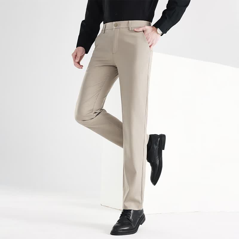 Мужские прямые брюки в стиле business casual с эластичностью, устойчивые к складкам FengXun FXLF7305