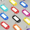 50Pcs Colorful Keychain Key Tag Label Id Name Tel Number Marker Tag Baggage Tag