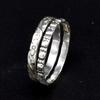 2 Pcs 925 Sterling Silver Ring, Handmade Band Women Statement Ring