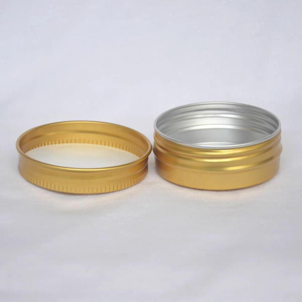 50 Pcs 30ml Aluminum Jar 30g Aluminum Tin Container Gold Color 30ml Cosmetic Jar
