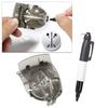4Pcs Golf Ball Line Marker Drawing Tools Template Alignment Putting Marking Liner Set with Marker Pen for Golf Training