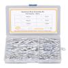 180Pcs Blind Rivet Flange Aluminium Alloy 6 Sizes Assortment Set Kit for Connection
