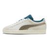 Puma Suede Play Loud - Теплые белые кроссовки унисекс кремово-холодно-зеленые 398190-02