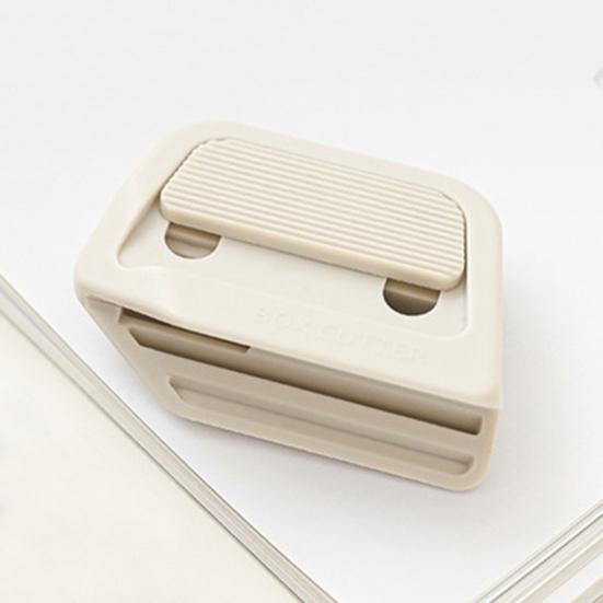 2Pcs Mini Magnetic Unboxing Cutter with Safety Ceramic Blades Auto-Retract Grooves Box Opener for Cardboard Crafts Portable Package Opener