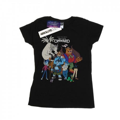 Disney Womens/Ladies Onward Character Collage Cotton T-Shirt
